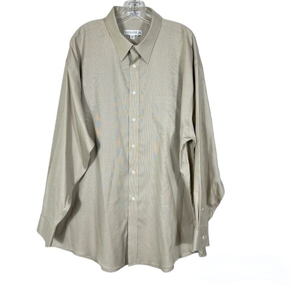 Joseph & Feiss Mens Non-Iron Dress Shirt Sz 18 1/2 34/35 Long Sleeve Button-Up. - Picture 1 of 10